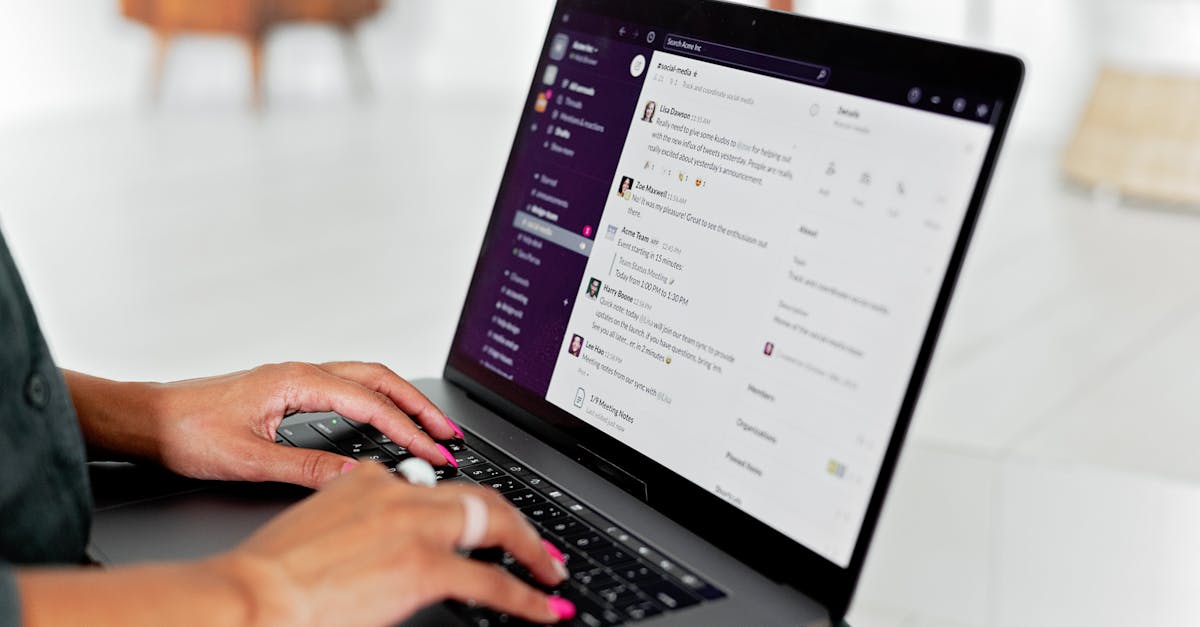 A laptop used to review email authentication settings.